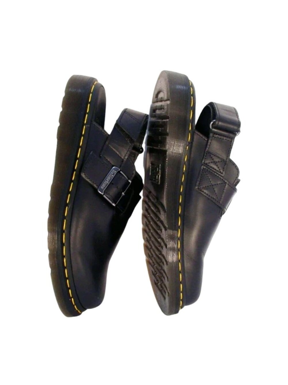 DR. MARTEN'S Jorge II $180 Leather Heel Strap Clogs Mules Unisex - 39 M7 L8 - Picture 2 of 9